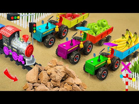 Diy tractor mini Bulldozer to making concrete road | Construction Vehicles, Road Roller #602