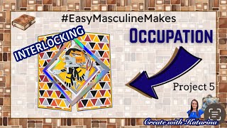 Built to Impress! EASY masculine Interlocking Gatefold Card💙  Occupation Prompt