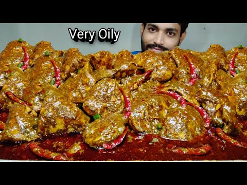 Mega 2 Kg Lal Bakre Ke Meat | Mutton Goshta | Spicy Goat Curry | Oily Food Mukbang | Asmr Foodie