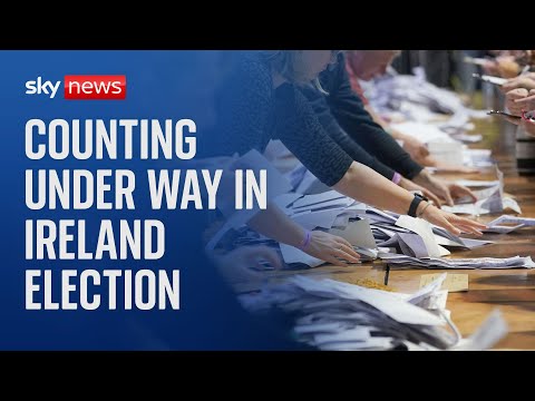 Counting begins in Ireland election after exit poll shows three main parties neck and neck