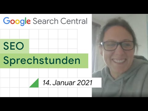 German / Google SEO Sprechstunden auf Deutsch vom 14. Januar 2021