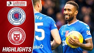 Rangers 5-0 Hamilton | Defoe Hat-Trick Sends Rangers Top | Ladbrokes Premiership