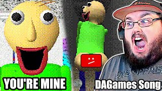 BALDI'S BASICS SONG (YOU'RE MINE) | LYRIC VIDEO | DAGames "THE F##K DID I JUST WATCH!" REACTION!!!