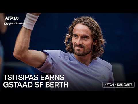 Stefanos Tsitsipas vs Arthur Rinderknech Highlights | Gstaad 2006 Quarter-Final