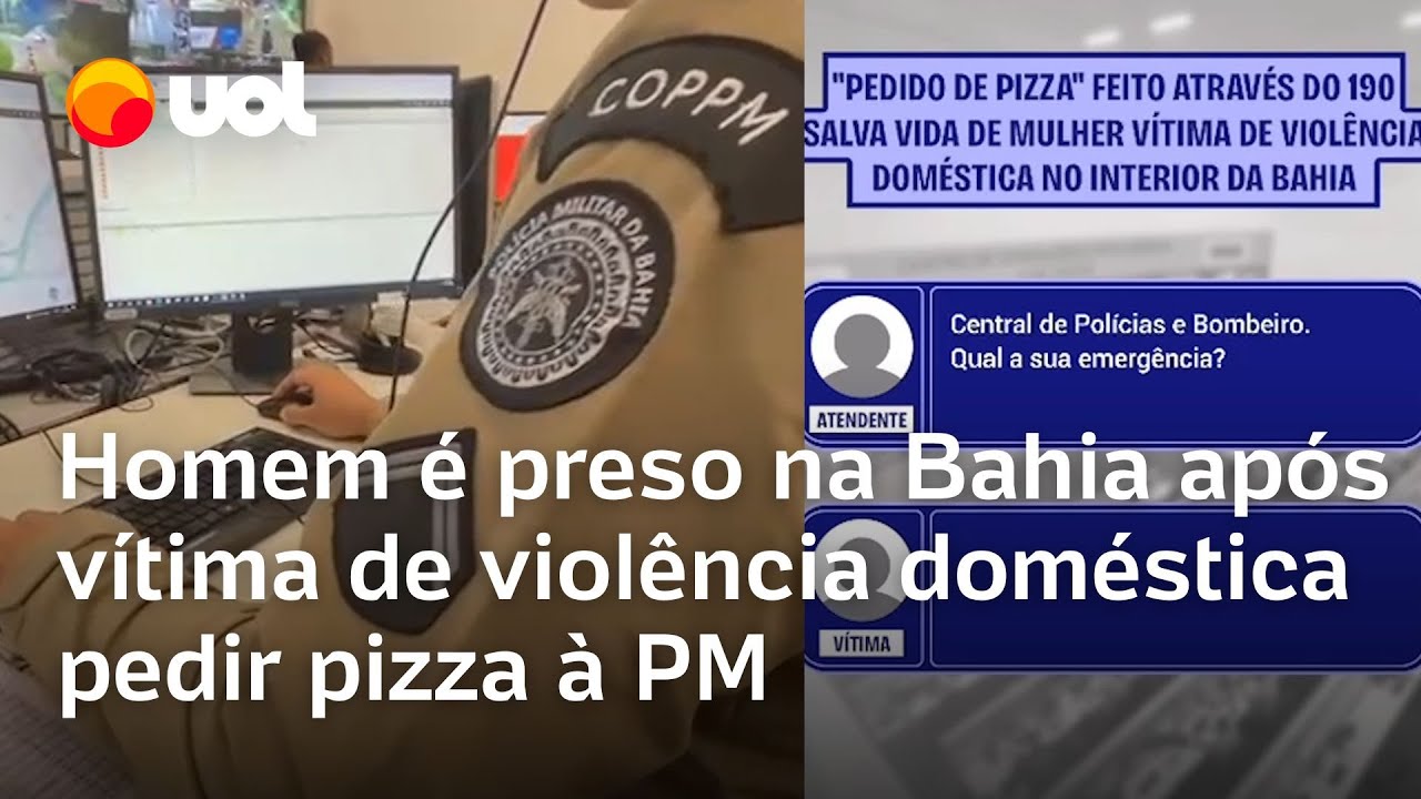 Homem é preso após ex companheira ligar para a PM fingindo que fazia um pedido de pizza