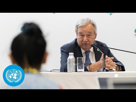 YouTube video thumbnail: Around the World 'war Rages – From Gaza to Sudan to Ukraine & Beyond' - UN Chief, Ticad in Japan