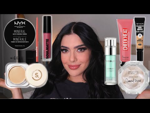 TESTING NEW DRUGSTORE MAKEUP | testing VIRAL dupes | full face first impressions!