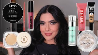 TESTING NEW DRUGSTORE MAKEUP | testing VIRAL dupes | full face first impressions!