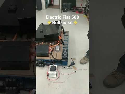 Electric Fiat 500 bolt-in kit. #electriccar #fiat500 #electricfiat500 #fiat