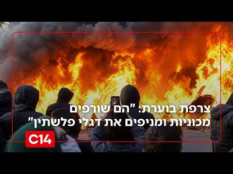 צרפת בוערת: "הם שורפים מכוניות ומניפים בכיכר המרכזית דגלי פלשתין"
