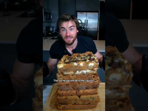 (👇 recipe) 100 Calorie High Protein Crunchy S’mores Cookie Bake Blondie @recipelab.app