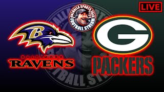 Baltimore Ravens vs Green Bay Packers NFL Play By Play and Bet Tracker LIVE STREAM.
