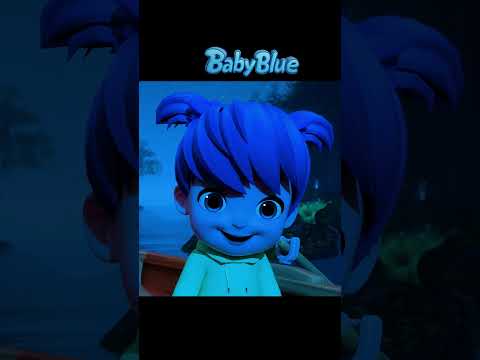 Row Your Spooky Boat! | Kids Songs & Nursery Rhymes | Baby Blue #shorts