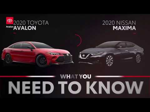 2020 Toyota Avalon vs 2020 Nissan Maxima premium sedan comparison | CarGurus Canada
