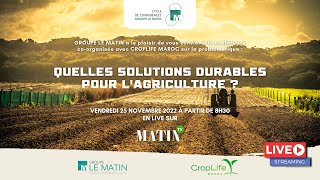 En direct : quelles solutions durables pour l'agriculture ? Suivez la matinale du Groupe Le Matin
