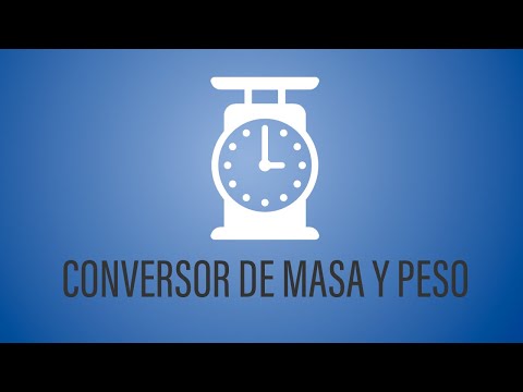 Cómo usar el Conversor de Peso y Masa en Windows