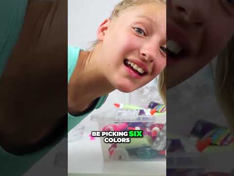Super Sized Slime Challenge  Mixing 6 Colors for Mega Fun!