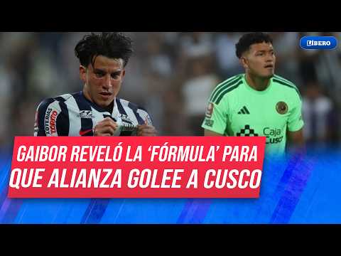 Fernando Gaibor reveló la 'fórmula' para que Alianza Lima golee a Cusco FC por 8-0 | Líbero
