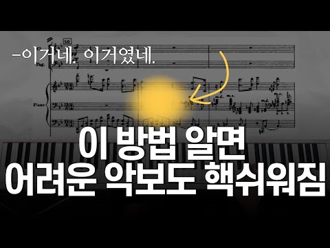 피아노 악보 어렵게 보지 마세요! 이렇게 보면 바로 쉬워집니다