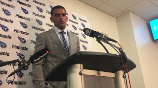 Tennessee Titans QB Marcus Mariota postgame 9/10/18