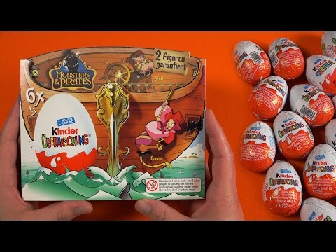 MONSTERS & PIRATES - KINDER SURPRISE EGGS (unboxing)