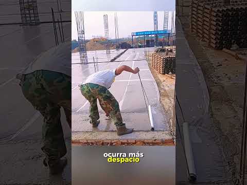 Técnica para cuidar el concreto