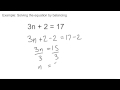 Solving Linear Equations Steps