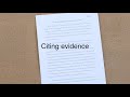Citing and Analyzing Evidence in Argument Essays
