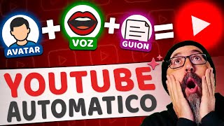 ¿El FIN de LOS YOUTUBERS? ⚠️ Este SISTEMA IA crea VIDEOS DIARIOS sin grabarte | YouTube Automatizado