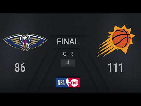 Pelicans @ Suns | NBA on TNT Live Scoreboard | #KiaTipOff20