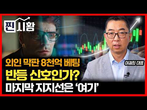 [#찐시황] 방향 못 잡는 외인, 그래도 장 막판 선물 8천억 샀다… 무슨 신호? / 꼭 지켜야 할 코스피 지지선은 ‘여기’ | 이권희 대표