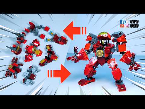 ⛔ [FULL] How to Build Ironman Mecha 【FAKE】LEGO Ironman Hulkbuster MOC Tutorial MG369 ЛЕГО 레고 レゴ 乐高