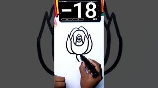 How to draw Rose easy MOM - How to draw animal drawing easily// How to time Limit challenge