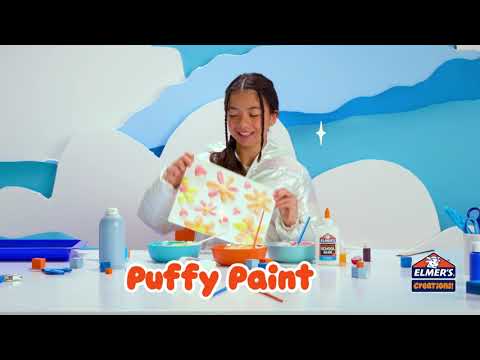 Puffed Paint Creation with Elmer's Glue