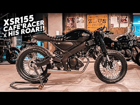 XSR155 CAFE RACER BY ZEUS CUSTOM WITH HIS ROAR!!