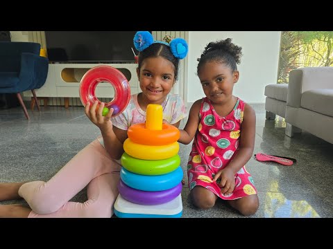 Brincadeira das Anilhas - Quem Vencerá ? SOPHYA ou Sua Irmãzinha ?