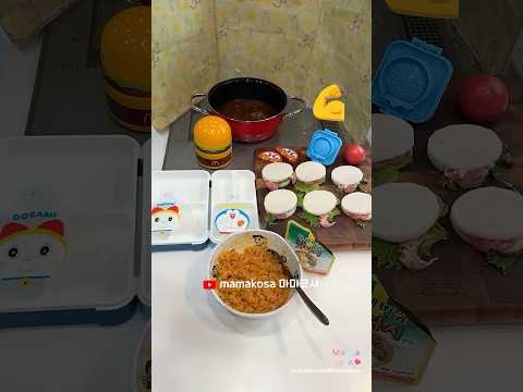 요청응답🙋🏻♀️#asmr🎧학원에도 도시락을 들고 가는 일본문화😎 ft.입시경쟁 일본 초등학생 #도시락싸기