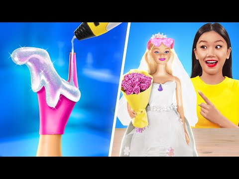 ZENGİN - FAKİR SANAT KAPIŞMASI😱 Gelin Barbie Dönüşümü💍 Bebeğim İçin Giysi Tüyoları 123 GO!