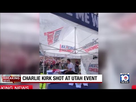 Charlie Kirk shot at Utah college event