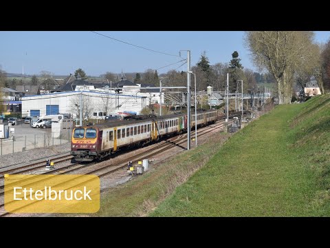 4K | Treinen in Ettelbruck - Compilatie - 1 maart 2023