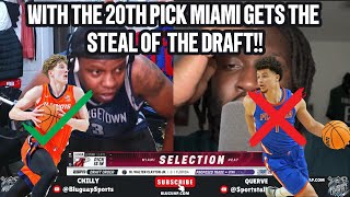 Heat Fans REACT: Wizards Take Walter Clayton Jr… But We Get Jakučionis 🔥