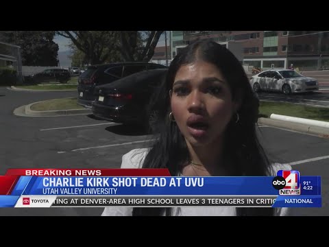 Students describe moments after Charlie Kirk was shot on UVU campus