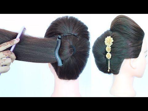 Easy french roll hairstyle using banana clutcher | french twist bun | summer hairstyles