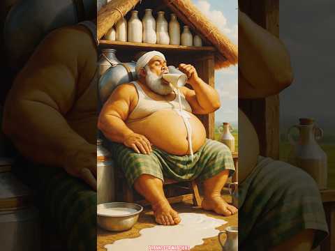 This hungry farmer drinks all the milk 😭😱 |#youtubeshorts #shorts #shortfeed