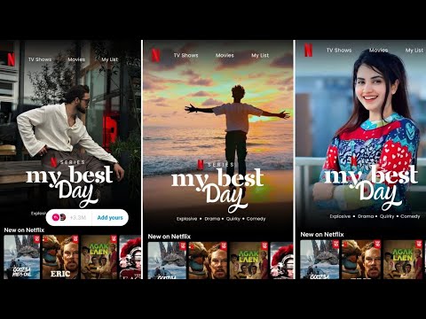 My best day - Netflix add yours template | trending add yours template | viral add yours sticker