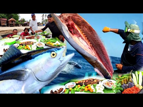 Mengolah Daging Ikan Tuna Menjadi Menu Makanan Istimewa | catching and cooking