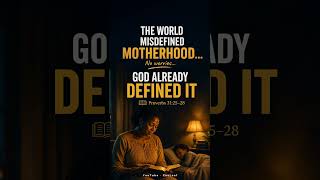 The World Redefined Motherhood… God Didn’t
