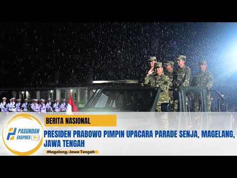 Presiden Prabowo Pimpin Upacara Parade Senja, Magelang, 27 Februari 2025