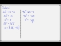 Square Root Property in Quadratics