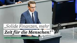 Bundesgesundheitsminister Carsten Linnemann zum Haushalt 2027
